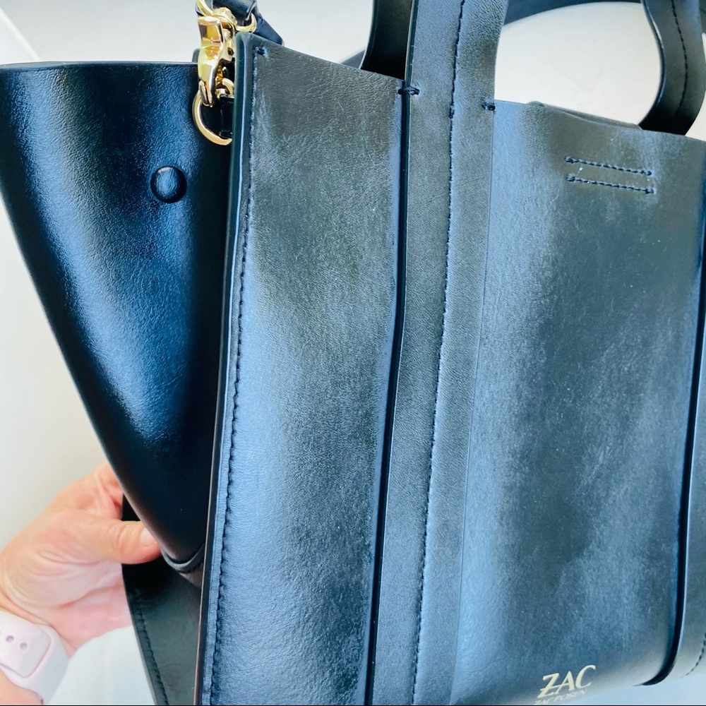 ZAC Zac Posen Black Eartha Iconic Shopper EUC - Picture 9 of 16